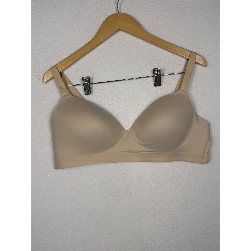 Soma Enbliss Wireless Bra Womens 40C Tan Nude Smooth Molded Comfort 570148782